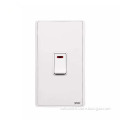Double pole light switches 45A Neon 86*147mm